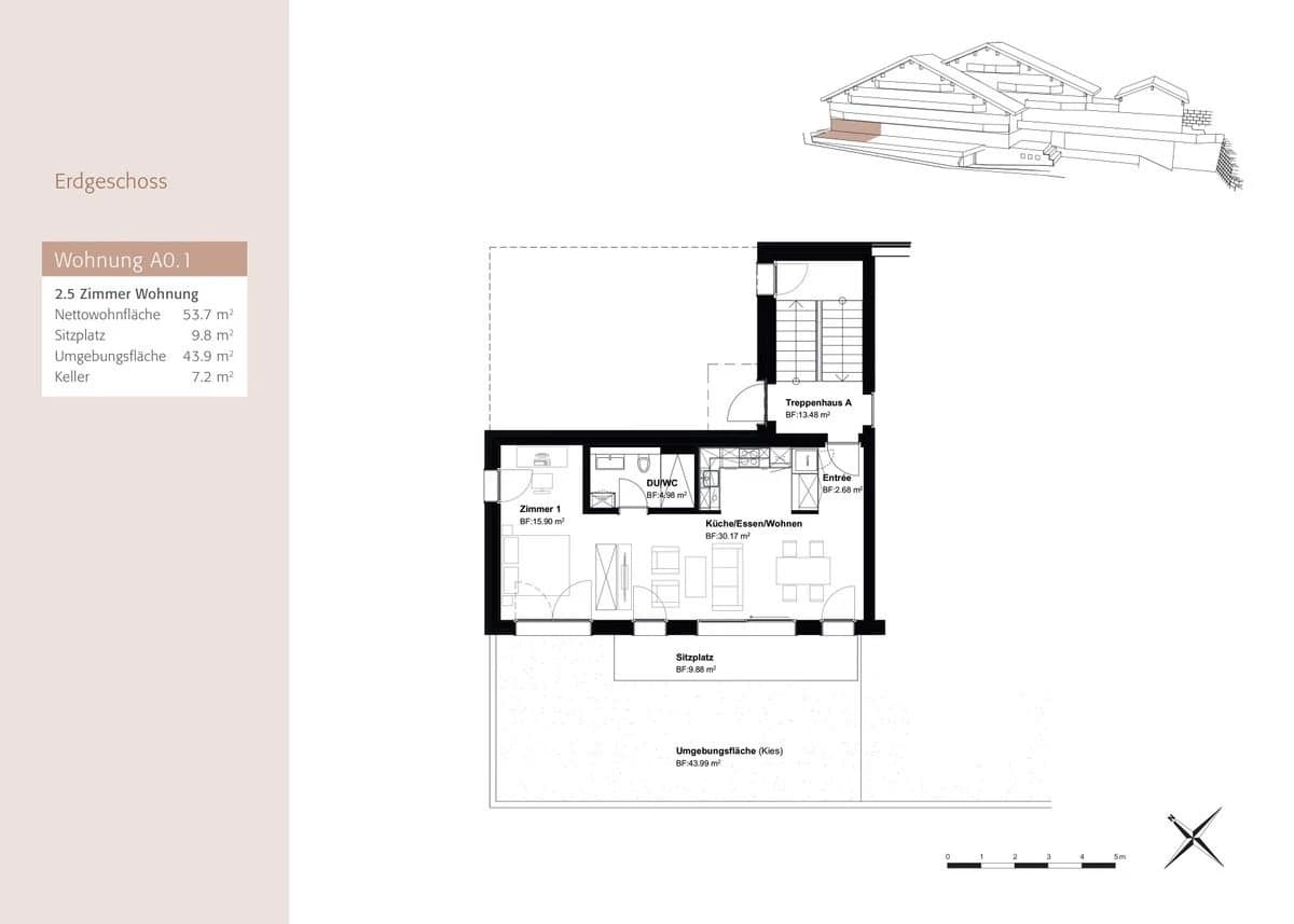 Moderne 2.5-Zimmer-Wohnung mit Panoramasicht in Illgau (St. Karl)