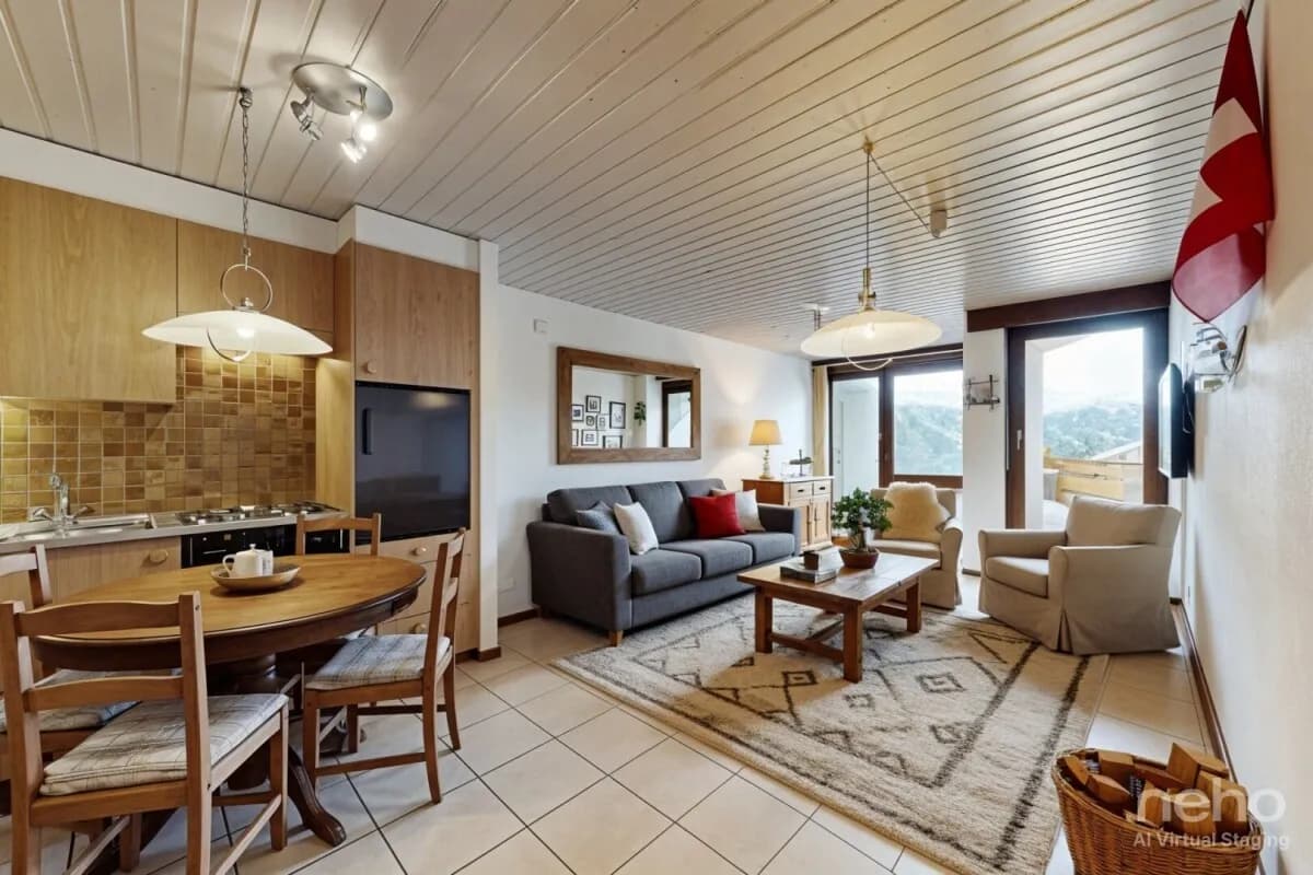 Studio dans une résidence avec piscine, sauna, fitness