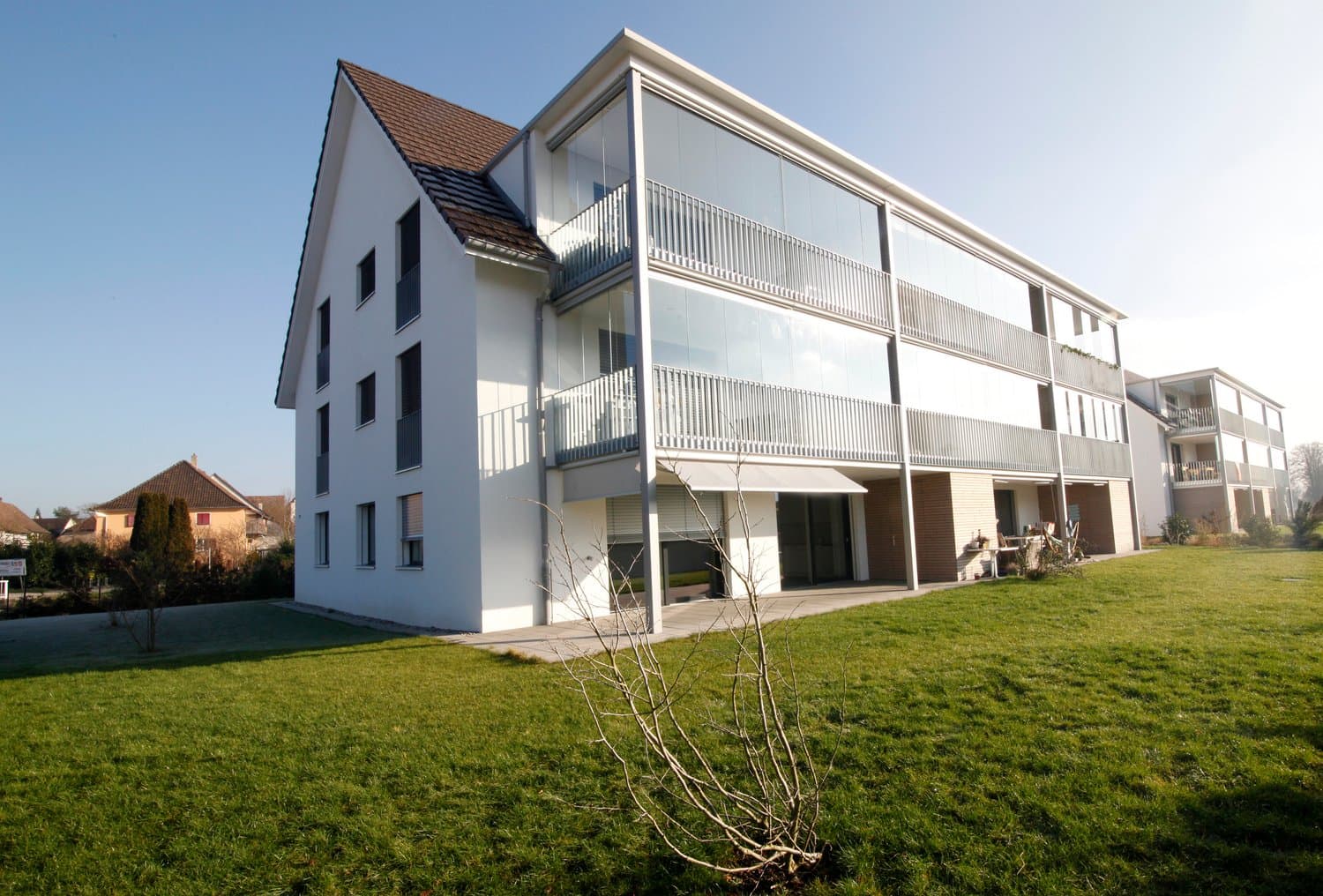 Wohnen in moderner Überbauung mit landschaftlicher Umgebung